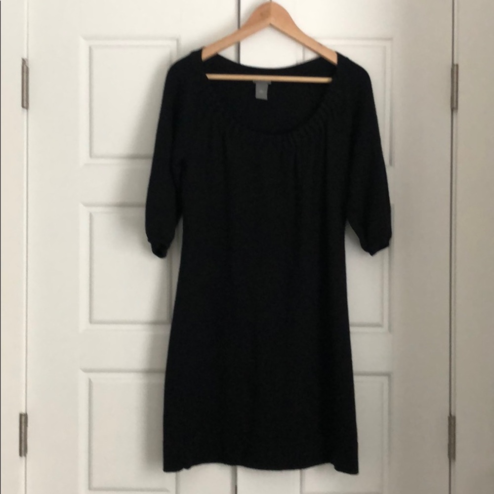 Ann Taylor Black Sweater Dress Size Medium